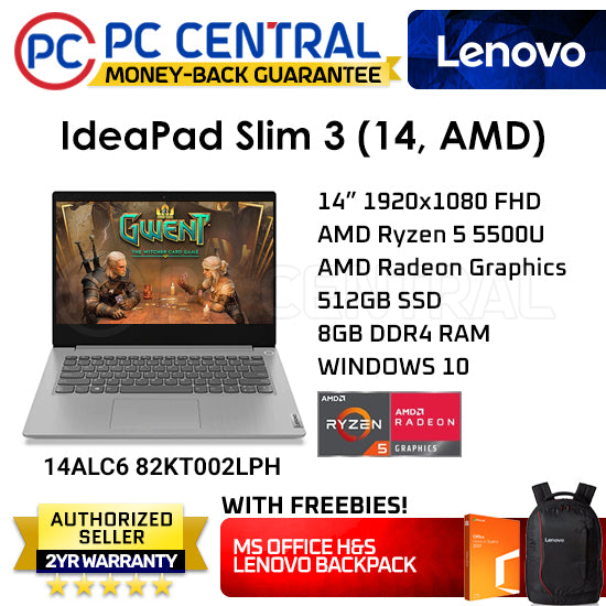 Lenovo ideapad slim 3 ryzen 5 5500u