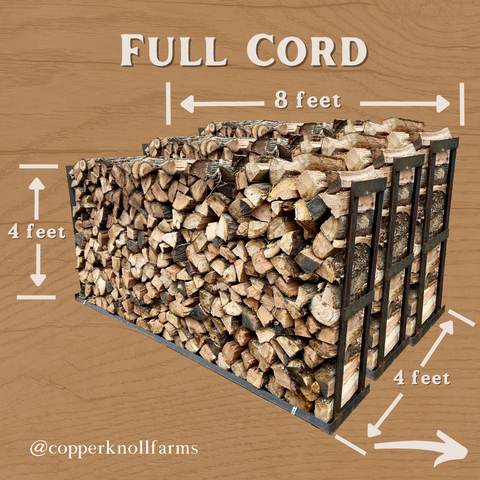 Full cord of firewood measurements