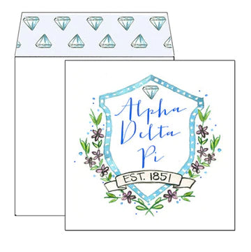 Alpha Delta Pi Square Card
