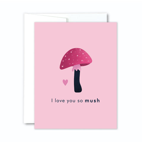 mushroom valentine card