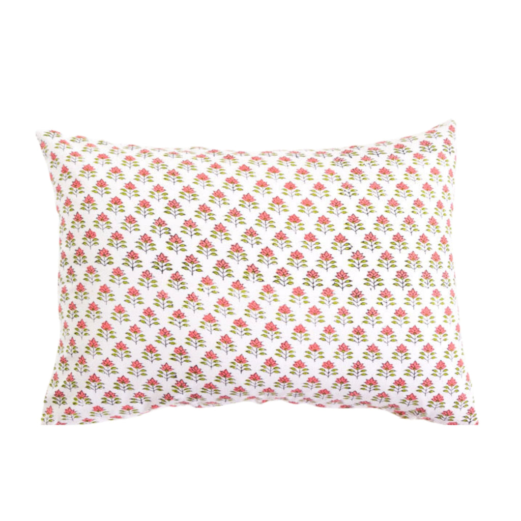 Square Pillow Cover - Terracotta Checkered Block Print – EVERAND