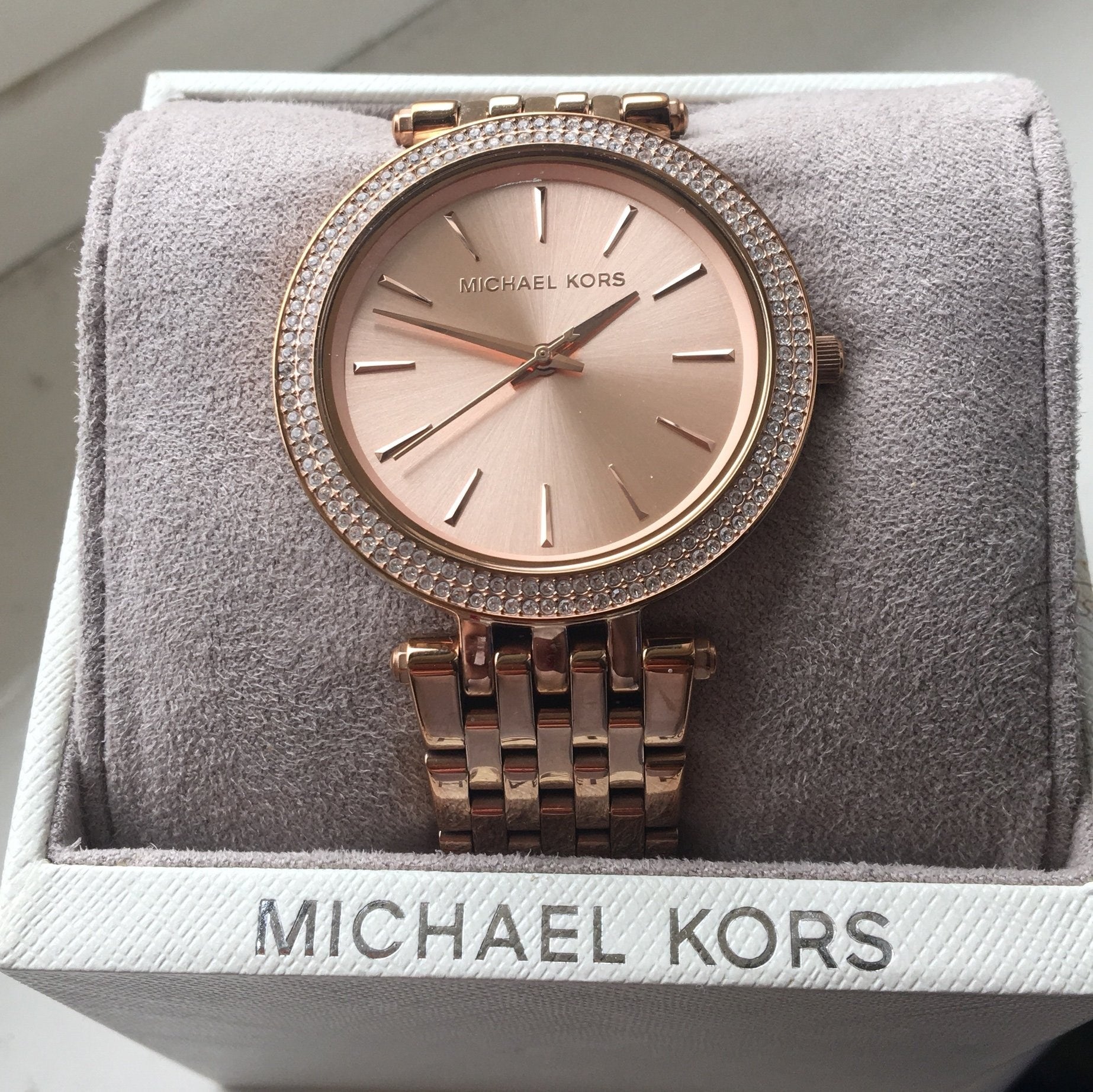 michael kors darci watch rose gold