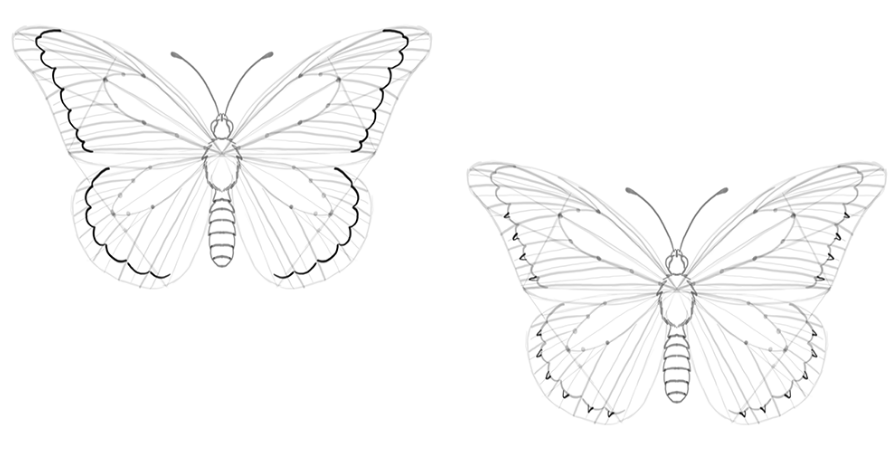 papillon 3D, 3D Drawing , By Le dessin et comment apprentre