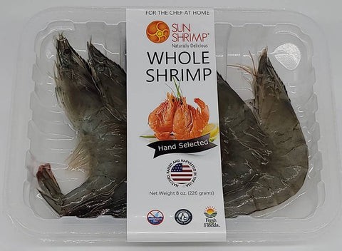 5 pounds - Fresh Harvested Jumbo Whole Sun Shrimp Whole Shrimp Sun Shrimp