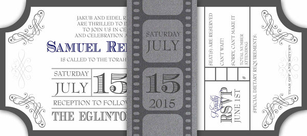 invitations Film strip