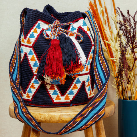 Brora x The Colombia Collective Hand Woven Tassel Tote Bag