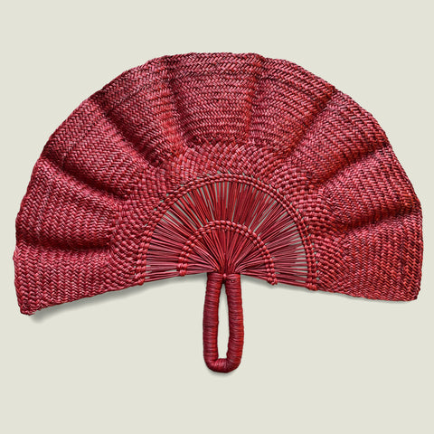 Classic Woven Fan - Red