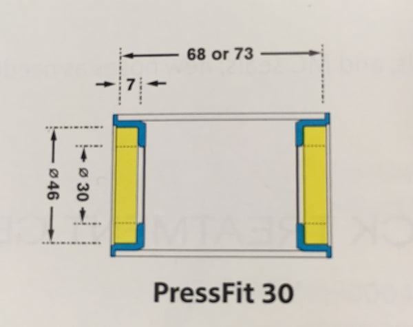 PressFit 30 bottom bracket shell