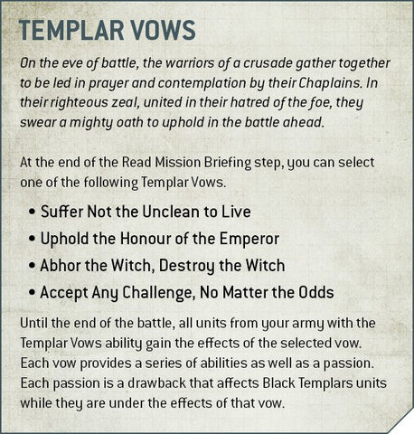 Templar Vows