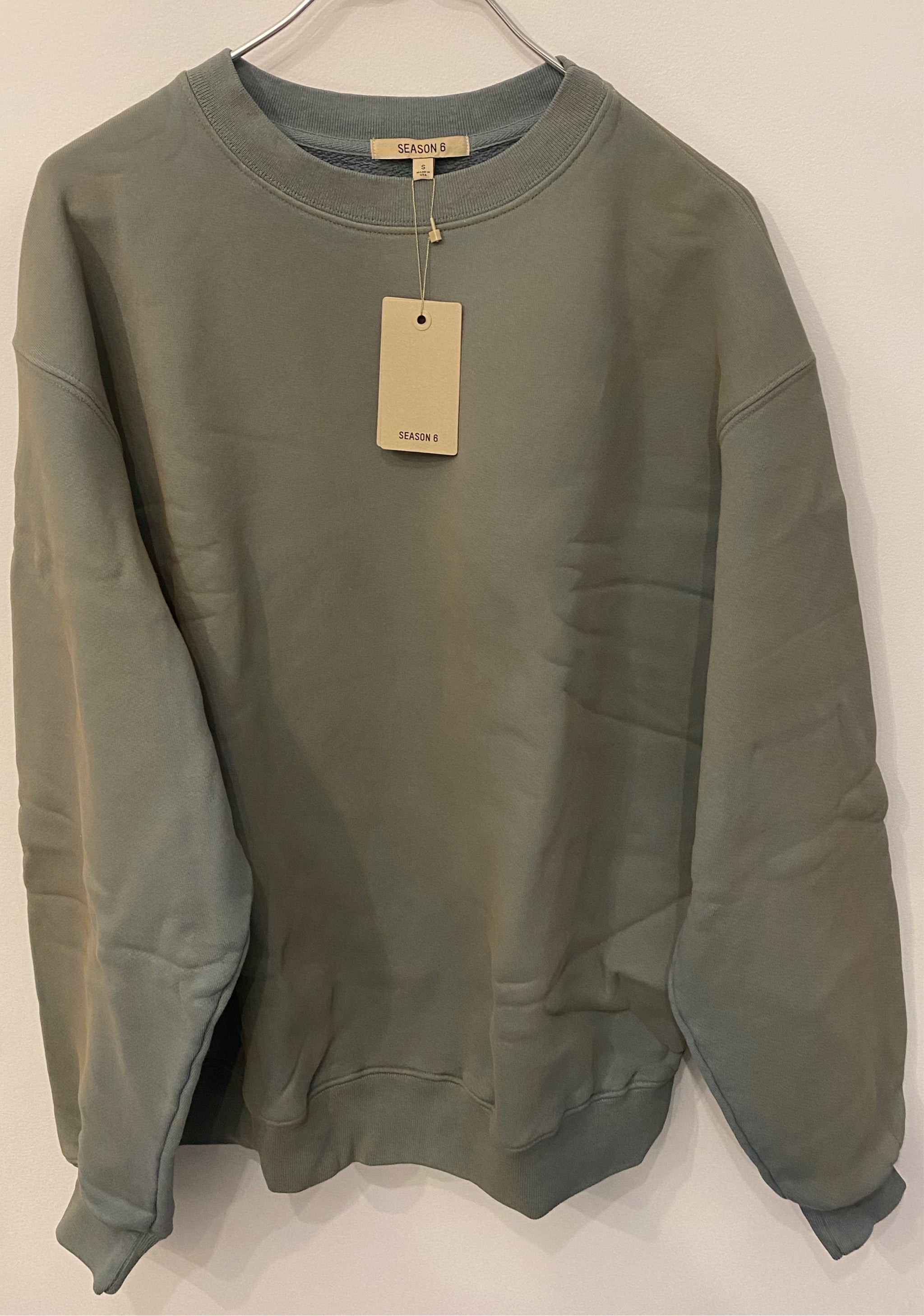 Yeezy Season 6 Crewneck Sweatshirt In Glacier – SohoCloset