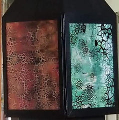 Wanda Tyner Glass Art custom order Abstracts for Lantern panels