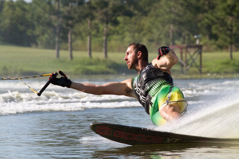 Man on a water ski