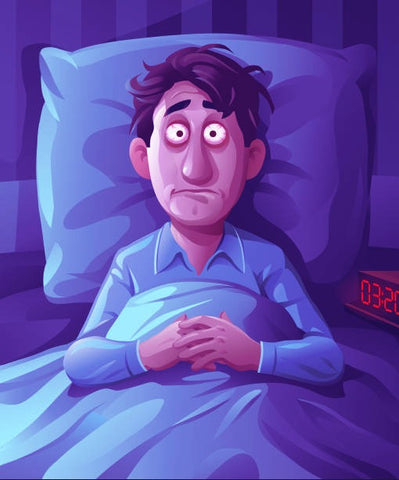 Insomnia boy cartoon