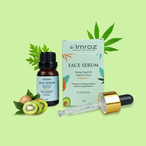 imroz face serum with hemp seed oil & vitamin c