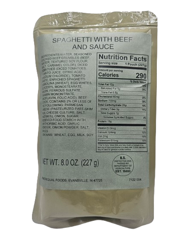 Ultimate 2018 US Military MRE Complete Meal Inspection Date January 2018 or  Newer (Spaghetti with Meat Sauce)