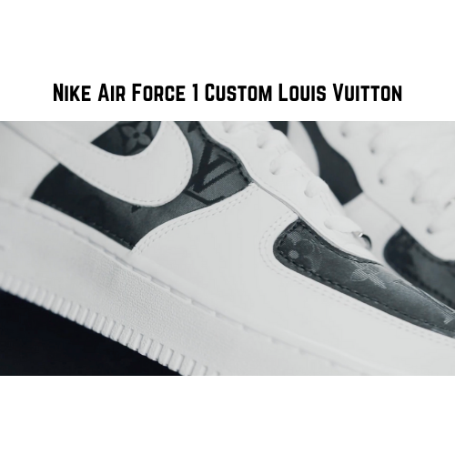 louis vuitton nike air force 1 custom sneakers
