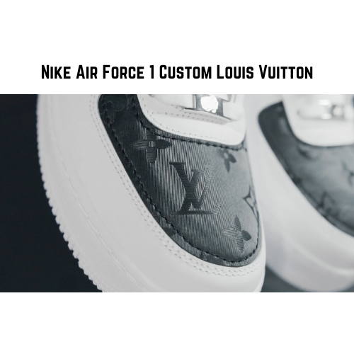 louis vuitton nike air force 1 custom sneakers