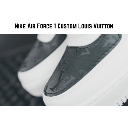 louis vuitton nike air force 1 custom sneakers