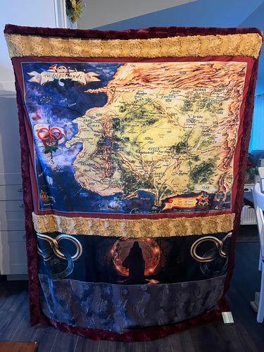 Map of Middle Earth Minky Blanket Mega – My Minx Blankets