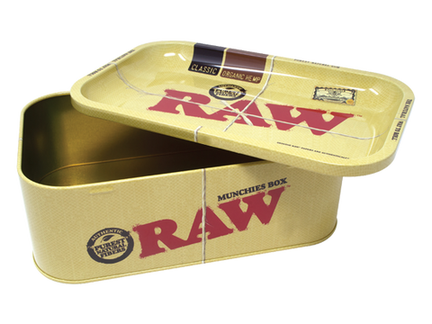 RAW SPIRIT BOX Wooden Rolling Tray Box With Cones, Papers and Tips Set -   Finland