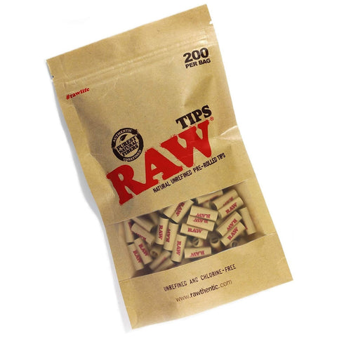 RAW Tips Gummed Perforated - BC Smoke Shop