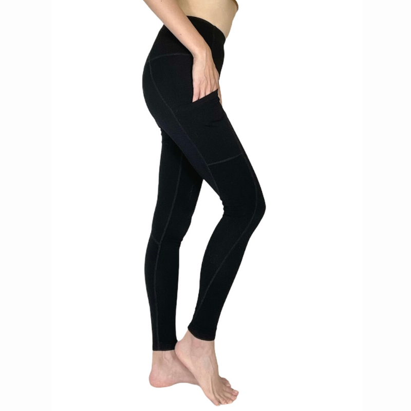 Women's High-Waisted Full-Length Bamboo Leggings – The Short Spine