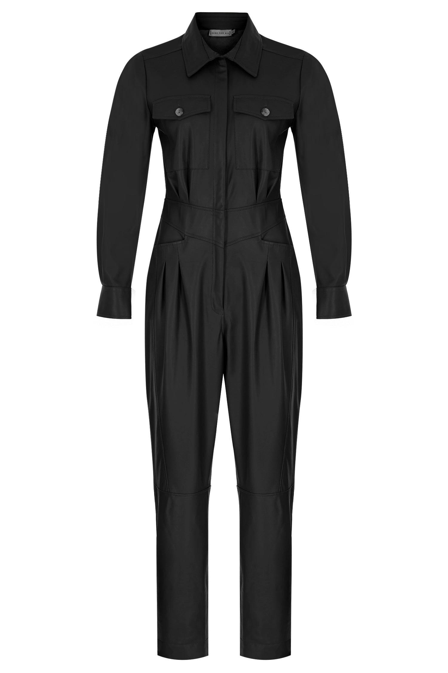 Buy Black Leather Jumpsuit Online at Leatherright