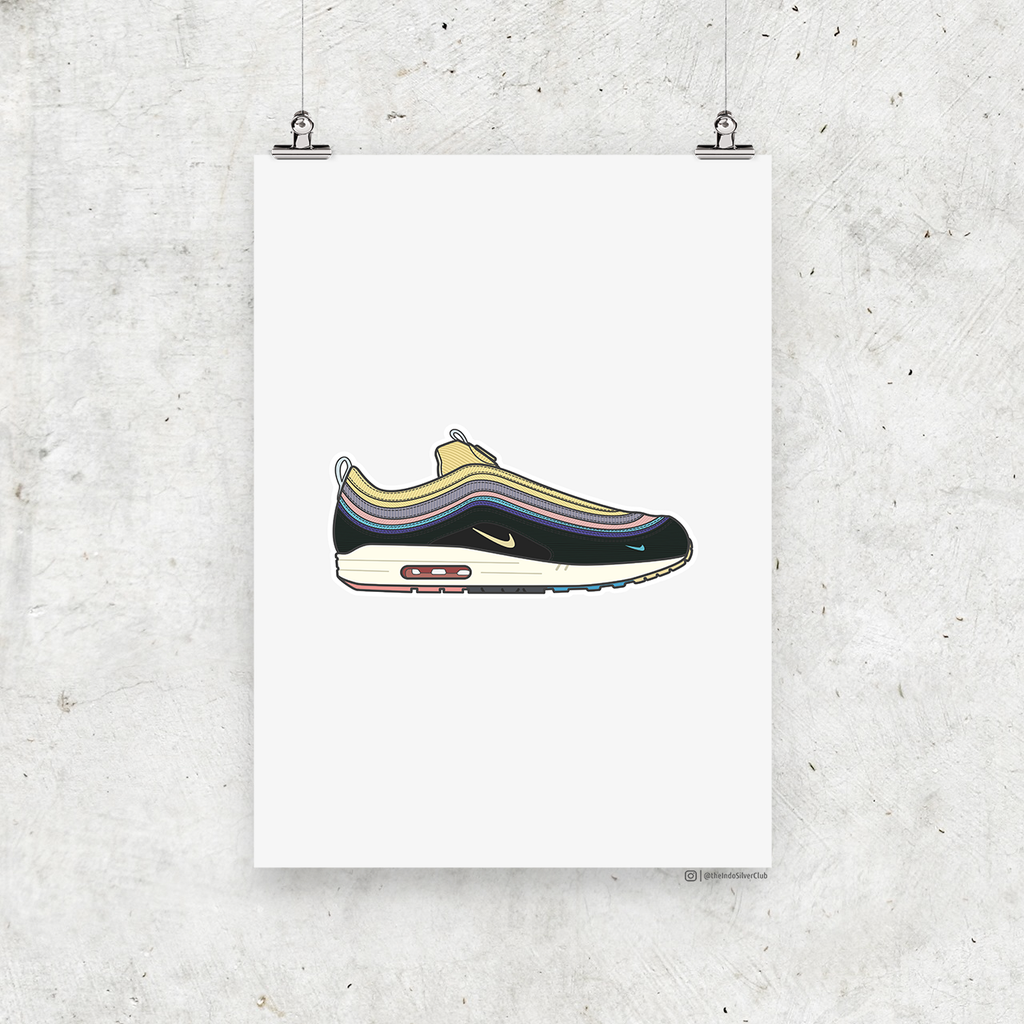 Sean Wotherspoon x Nike Air 1 97 with Grey Background Print – Above the Gods