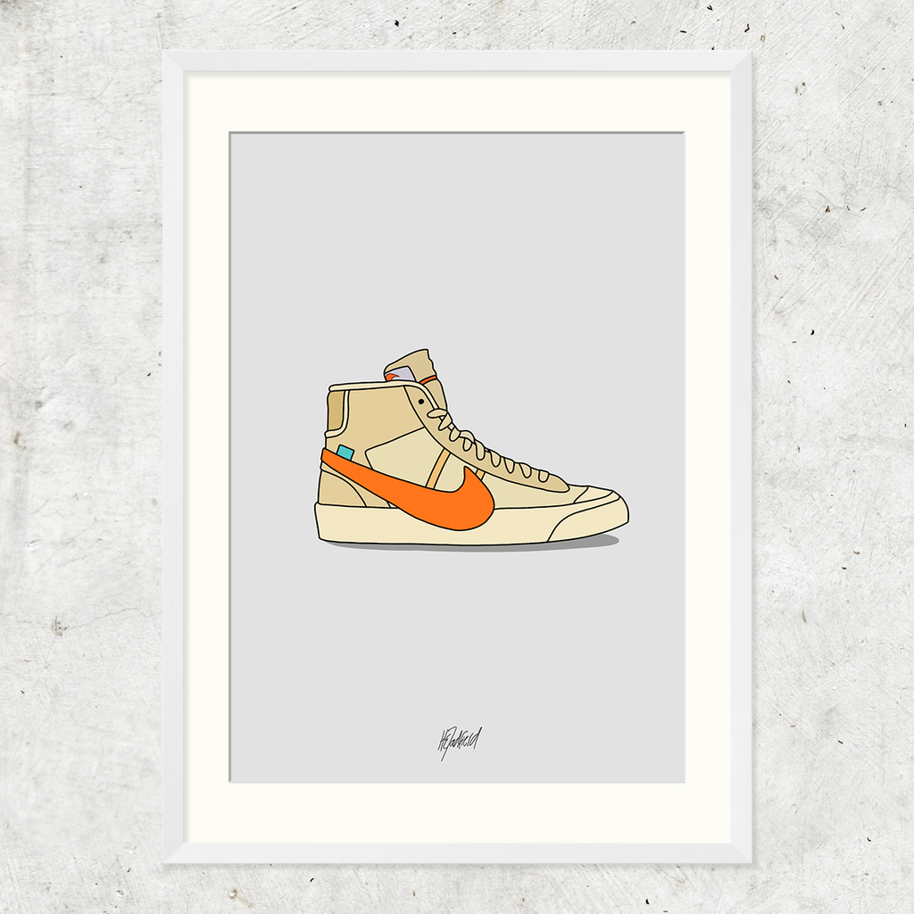 Blazer Mid Off-White All Hallow's Eve Art Print Poster – Above the Gods US