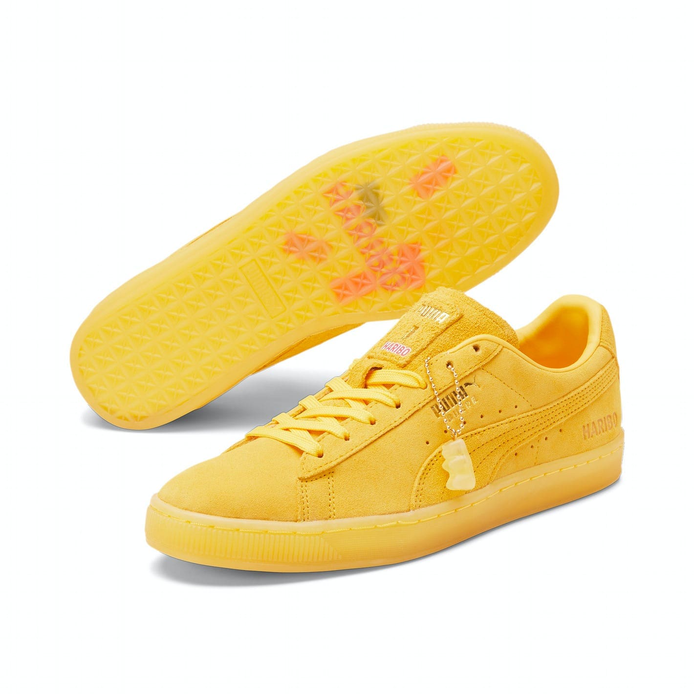 PUMA and Haribo Collab Sneakers Suede News New Yellow Red Green Sweets Candy Bears 