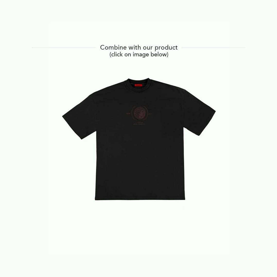 BLOG post product combine ROMAN COIN TEE Temple wear Oversized embroidery embroidered