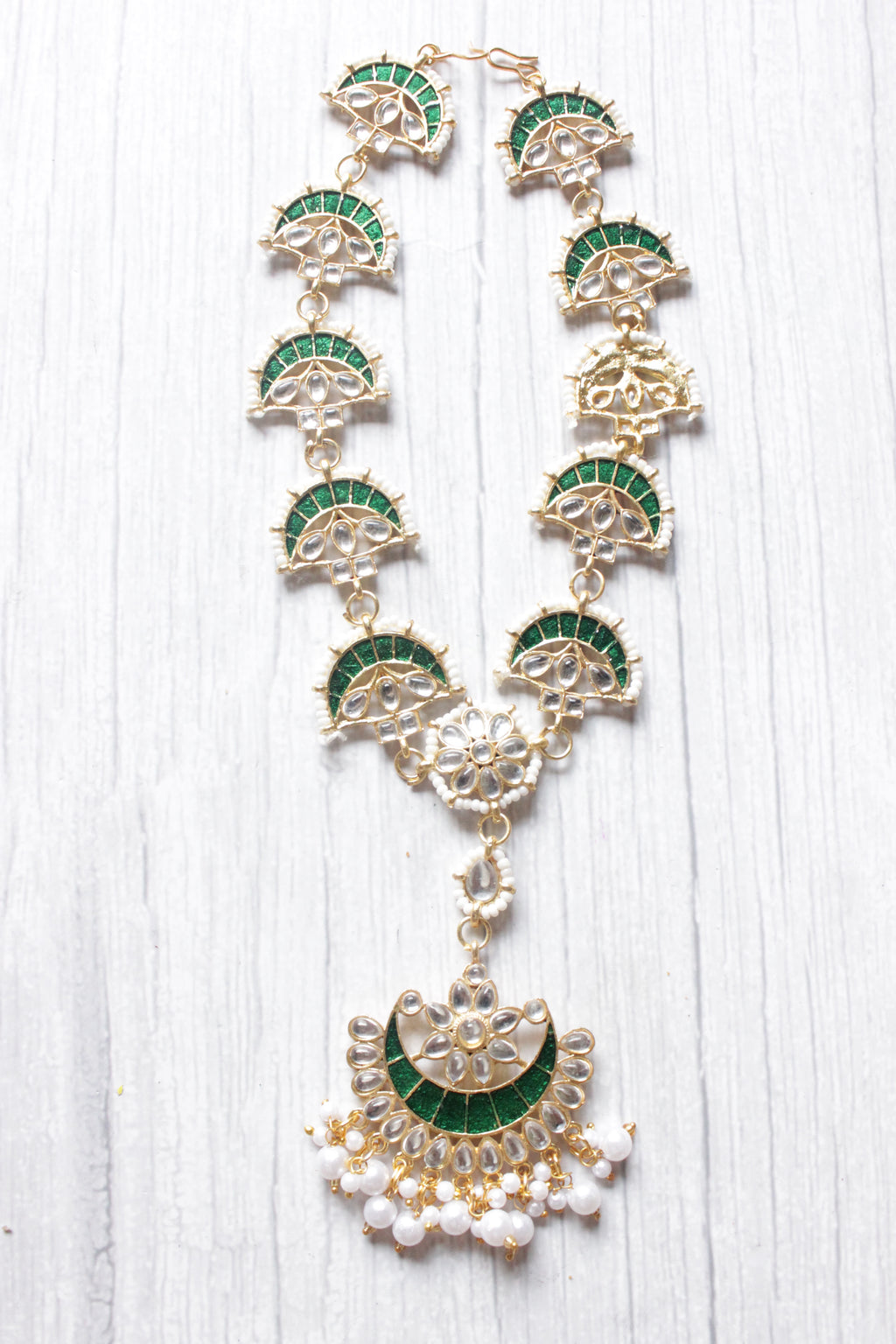 Matte Finish Temple Jewellery Choker Necklace Set for Women / Girl –