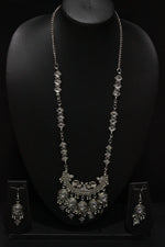 Load image into Gallery viewer, Mirror Work Long Necklace Set
