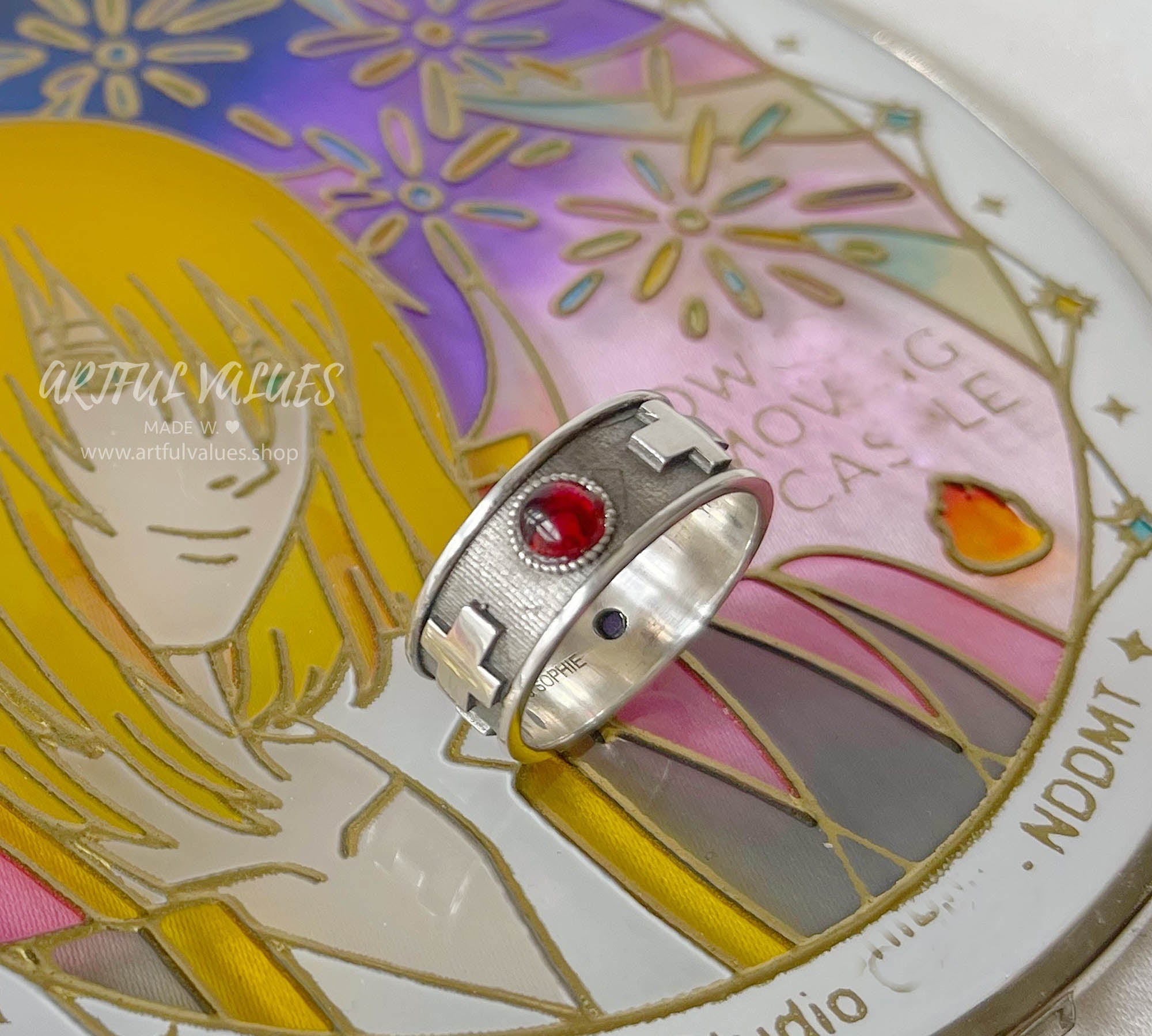 Howl's Moving Castle Duo Stone Ring