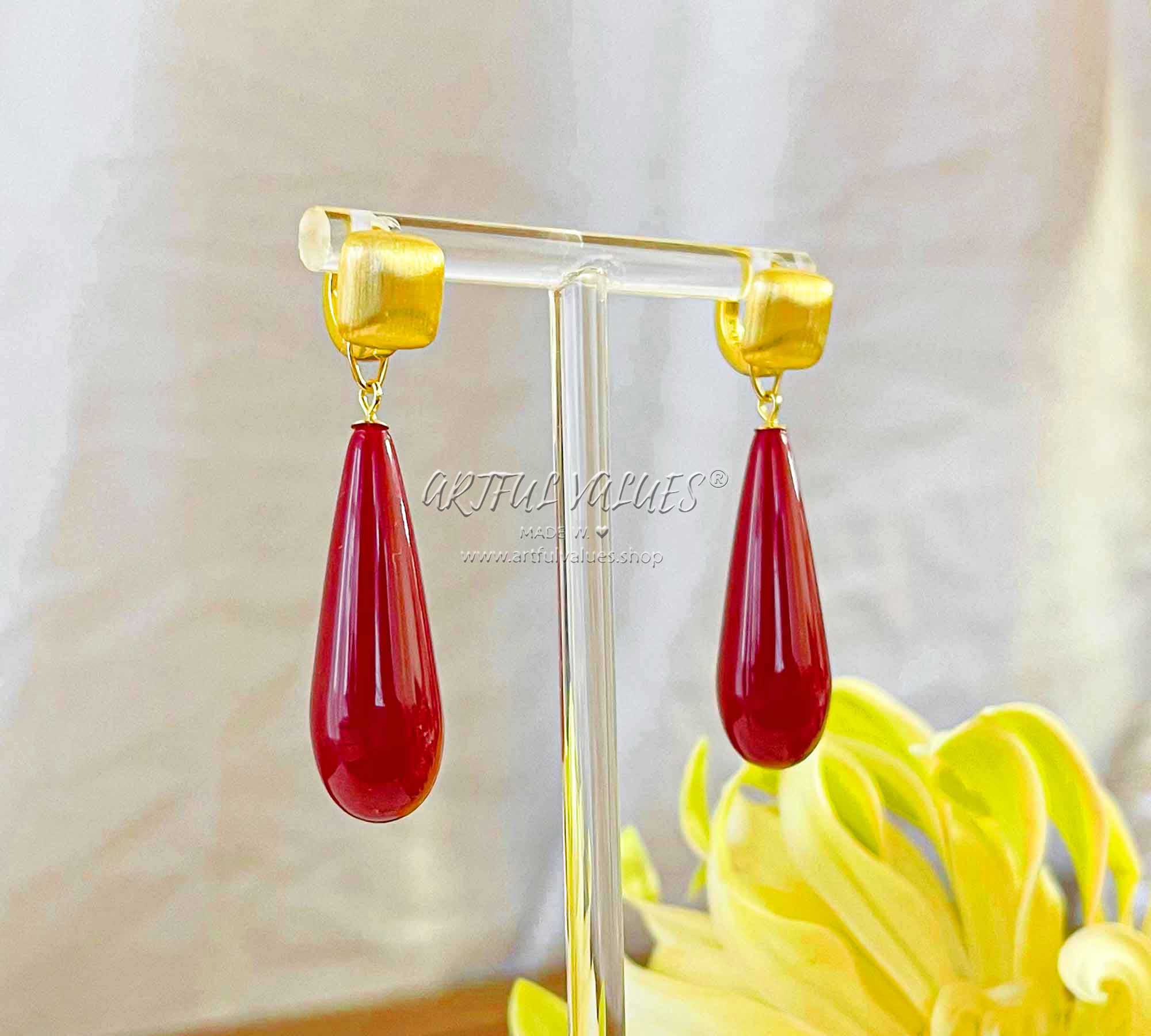 Frieren Earrings Resin Drop