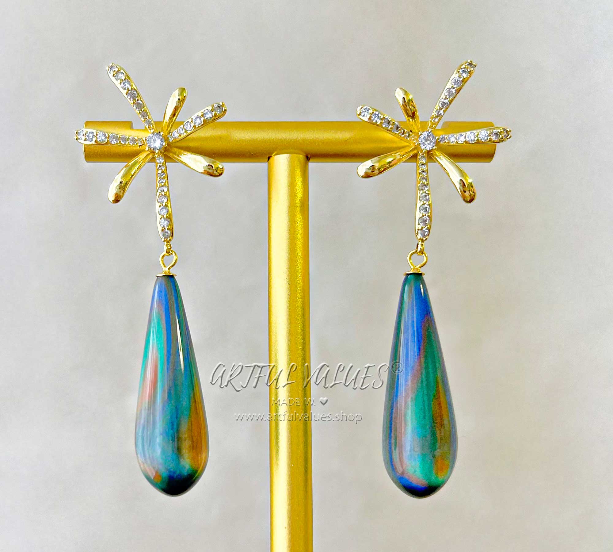 Howl's Moving Castle Earrings Falling Star