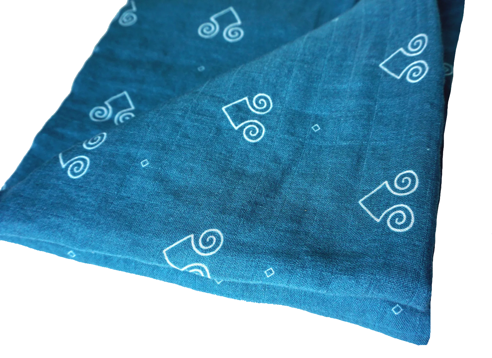 Teal Ram Muslin Swaddle