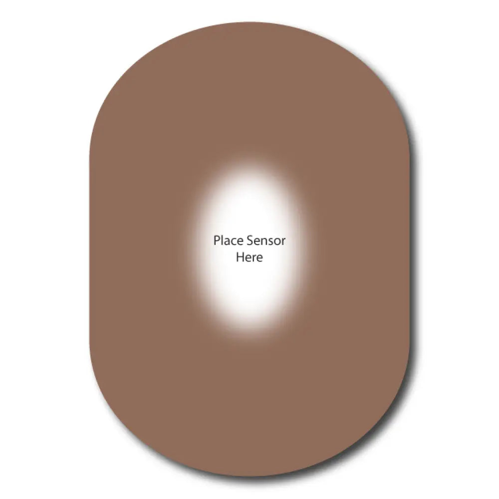 Espresso Skin Tone Underlay Patch for Sensitive Skin - Dexcom G6 by Stick2Hope