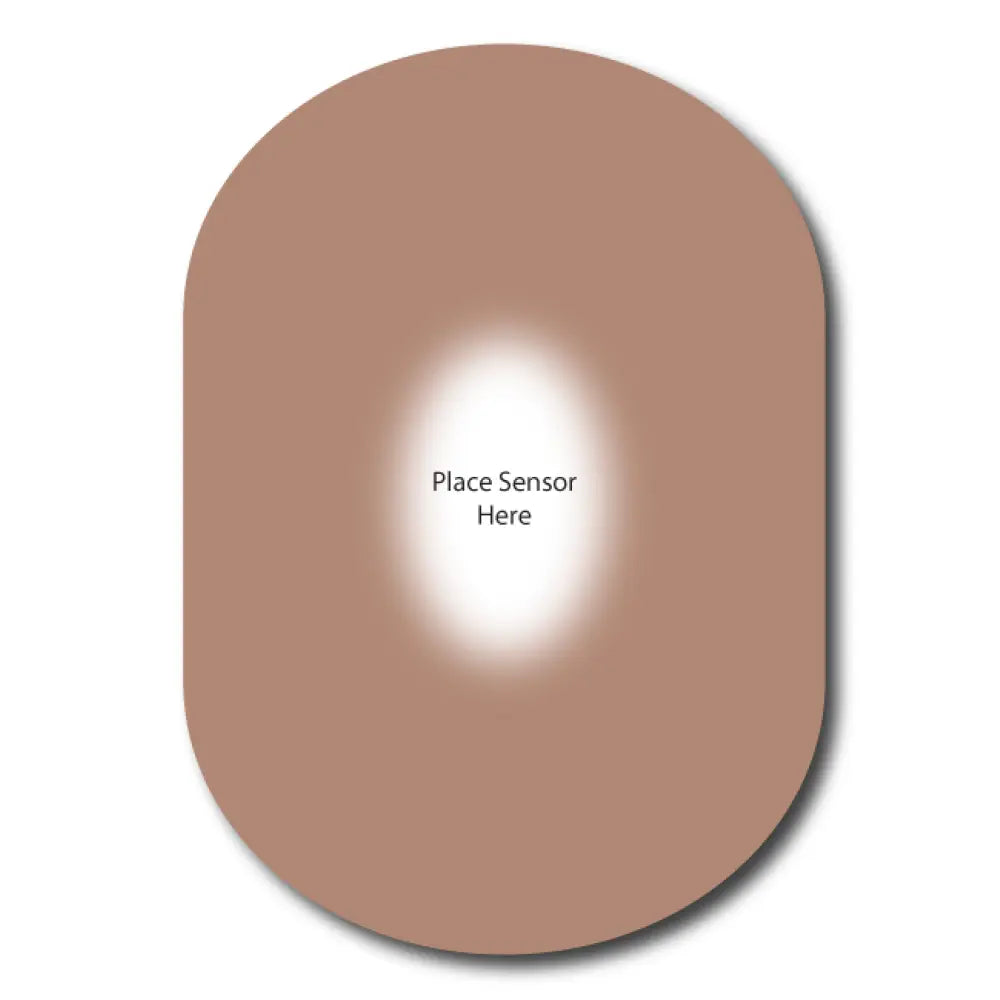 Sienna Skin Tone Underlay Patch for Sensitive Skin - Dexcom G6 by Stick2Hope