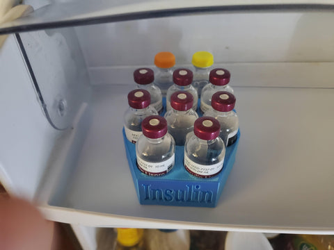 8-Slot Insulin Vial Storage Box for Fridge, Insulin Vial Holder Case f —  Products for Health