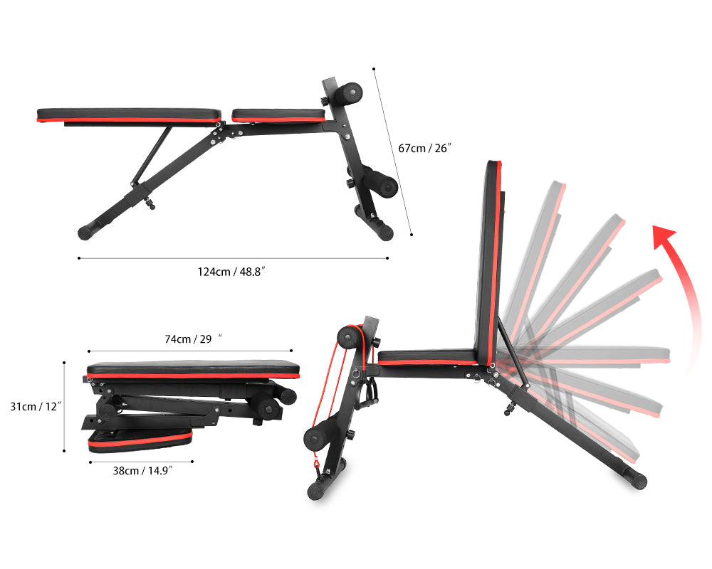 Adjustable Folding Weight Bench