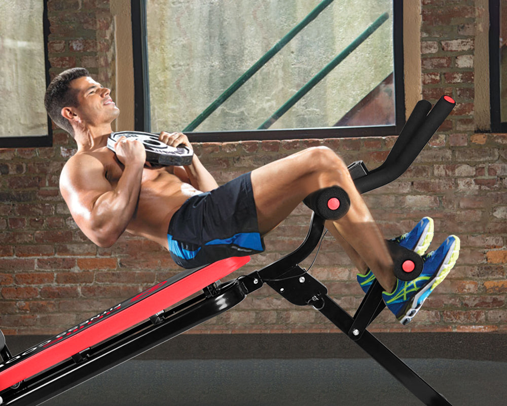 Doing Weight-bearing Sit-ups on the Sit-up Bench