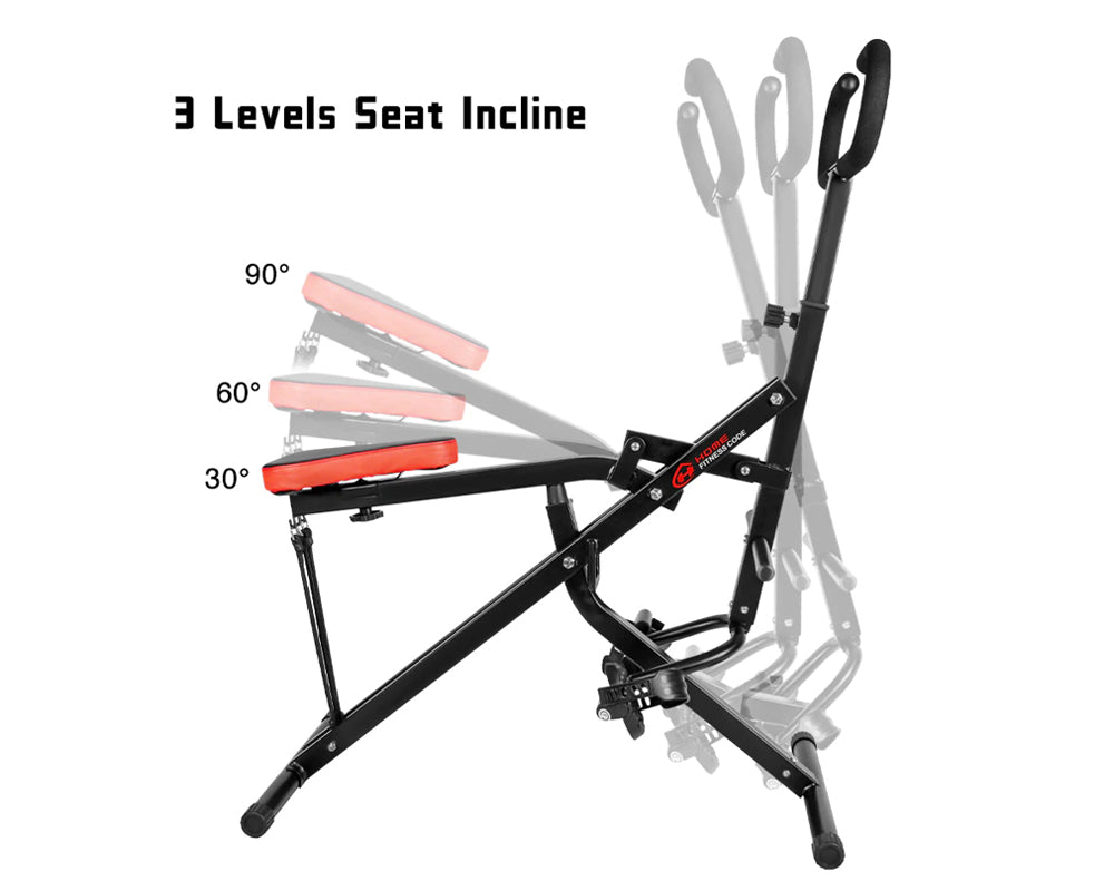 The Row-N-Ride Trainer with Three Levels of Seat Inclination