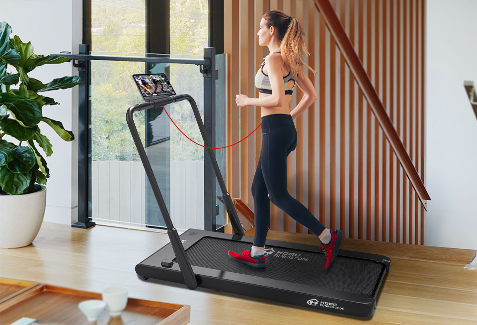 Home Fitness Code - 2 in 1 foldable treadmill Pic 1