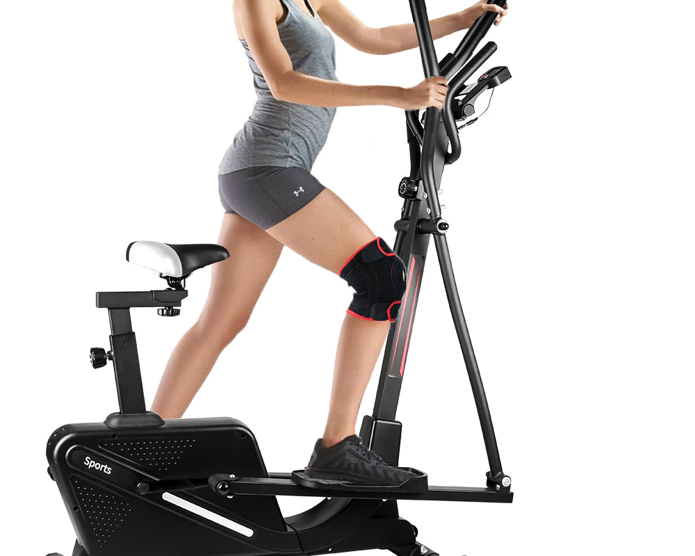 Wearing a Knee Brace When Exercising on an Elliptical Machine Can Avoid Knee Pain