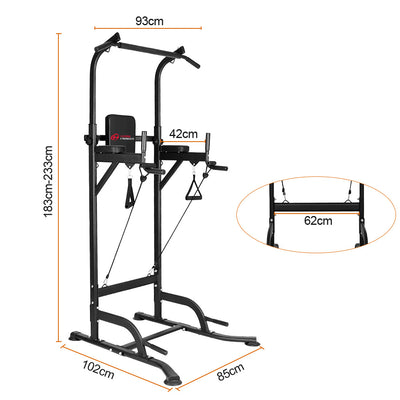  Valor Fitness Power Tower Dip Station - Functional