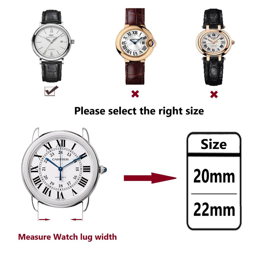 how to measure band lug