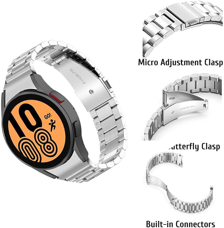 features of no gaps stainless steel bands for samsung galaxy watches