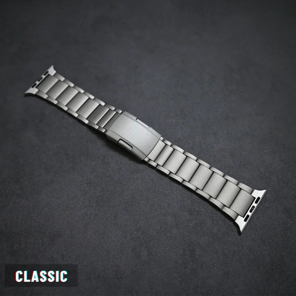 classic apple watch titanium band
