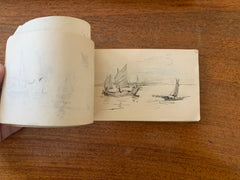 A sketch of boats by Albert Melville Graves